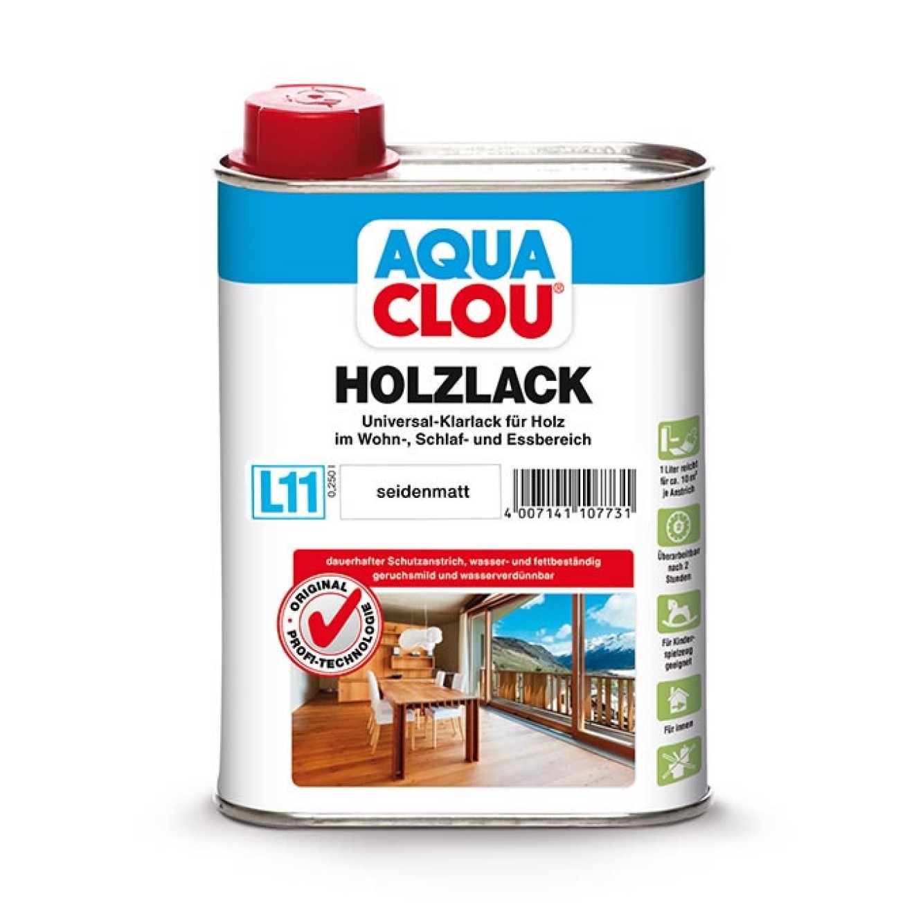 L11 Clou Aqua Holzlack